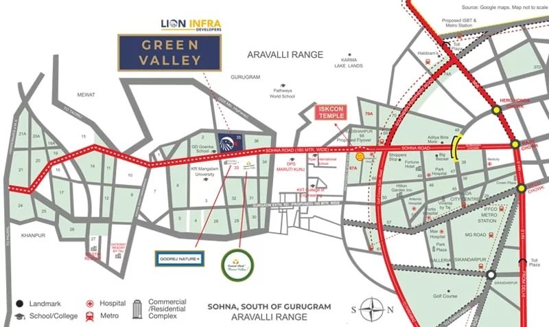 Lion-Green-Valley-Location-Map
