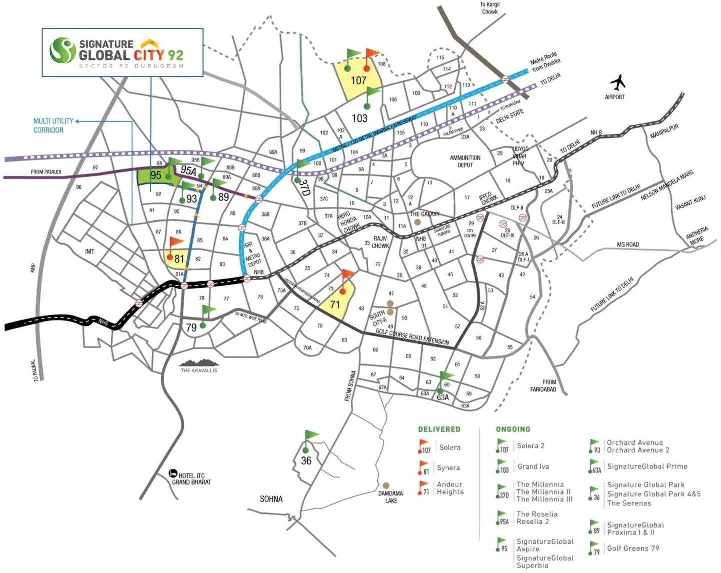 Signature-Global-City-92-Location-Map