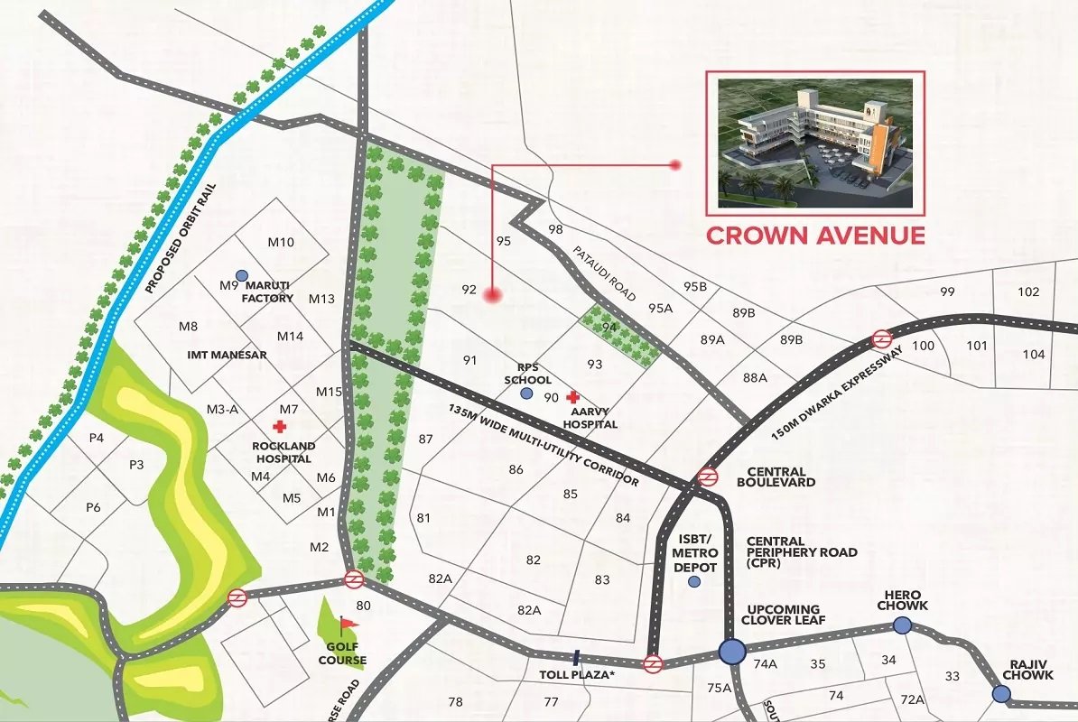 gls-crown-avenue-Location-map