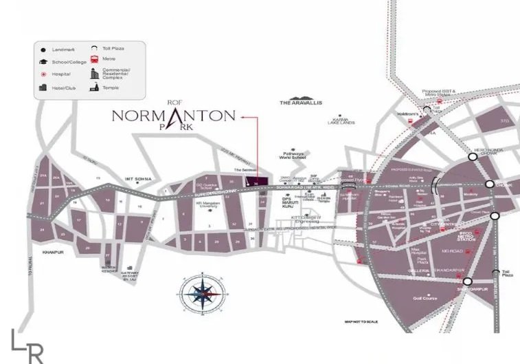 Rof-normanton-park-location-map