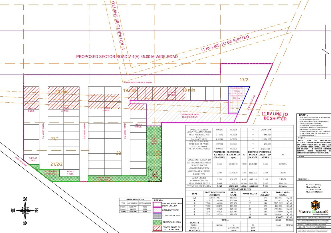 Ganaur-residential-ddjay-plots-in-sonipat-site-plan